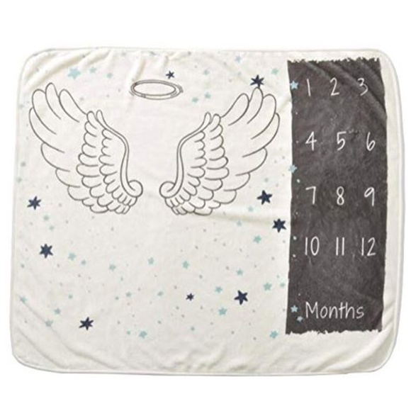 Baby Monthly Milestone Photo Blanket Unisex 30x40 - Picture 4 of 5
